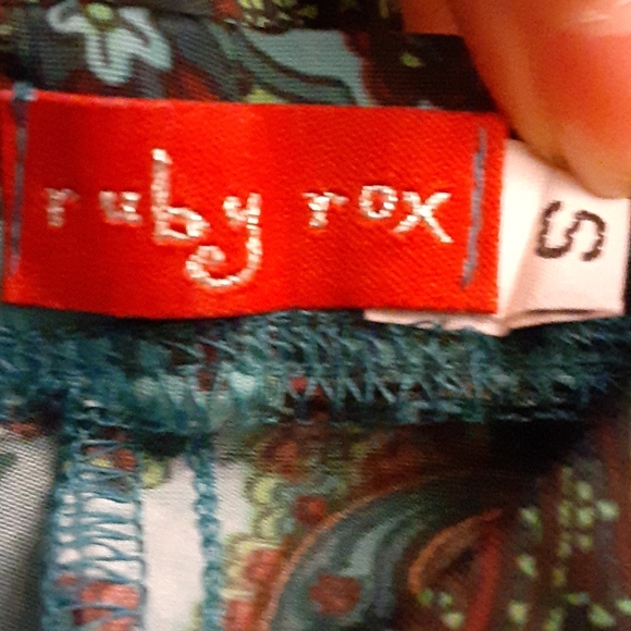 Blue green paisley print maxi - Picture 5 of 5